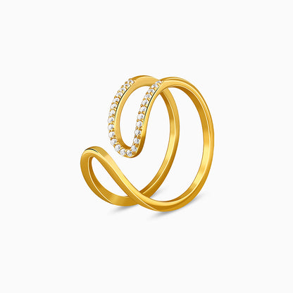 Golden Whirl Glow Ring