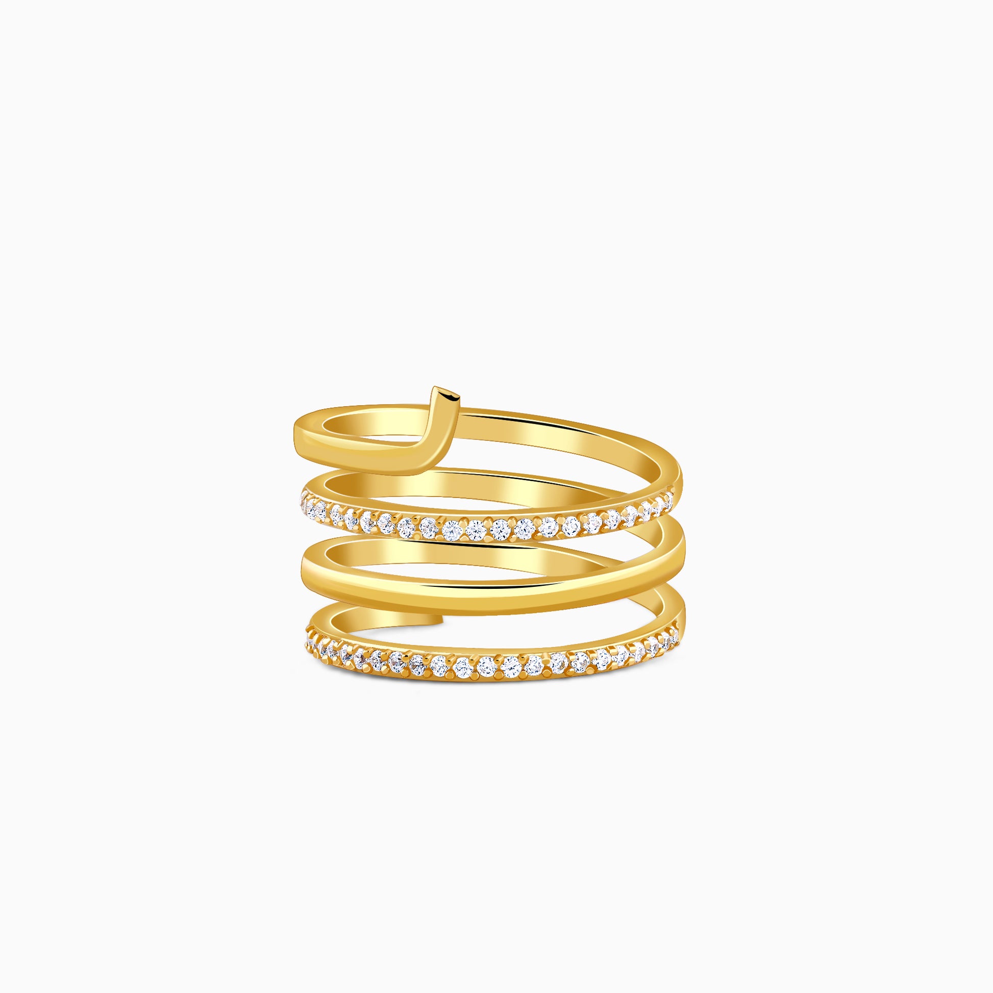 Golden Gilded Flow Ring