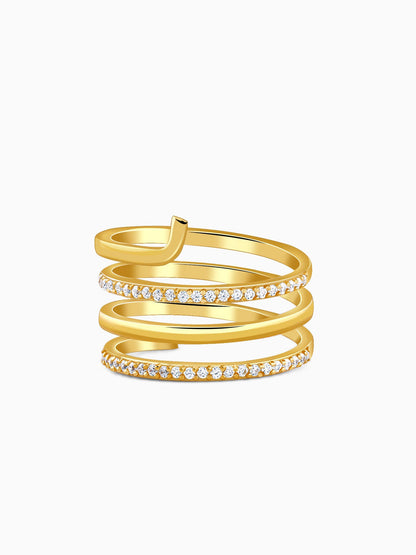Golden Gilded Flow Ring