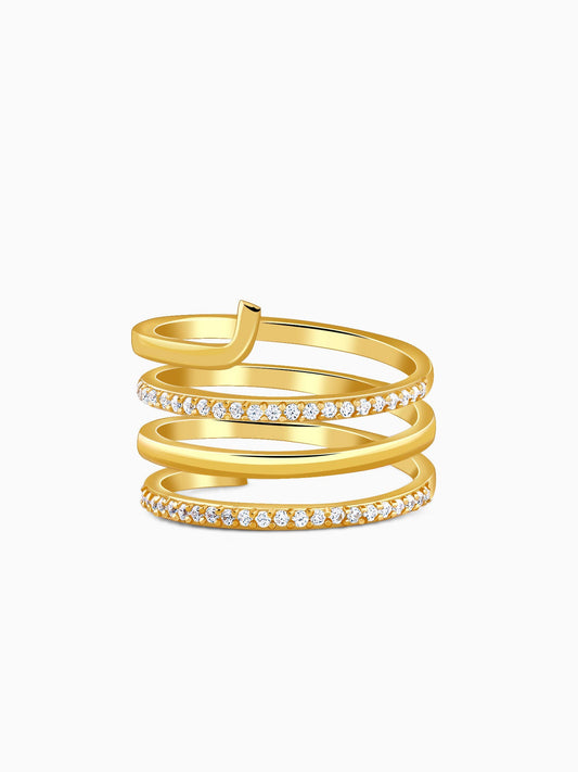 Golden Gilded Flow Ring