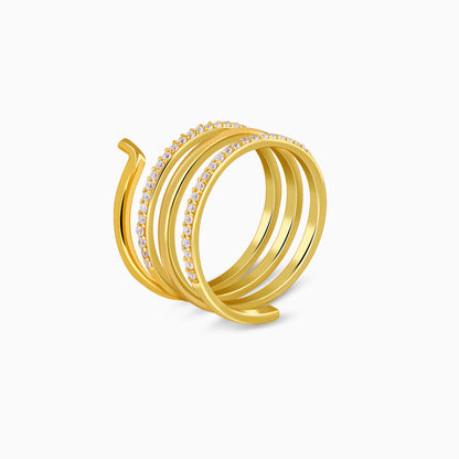 Golden Gilded Flow Ring