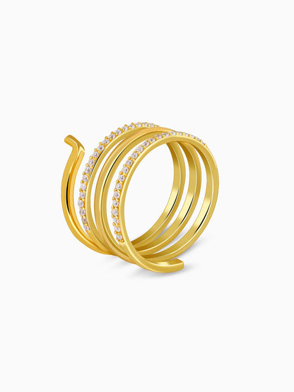 Golden Gilded Flow Ring