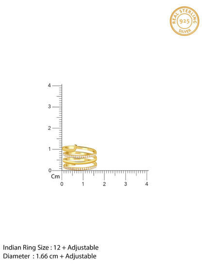Golden Gilded Flow Ring