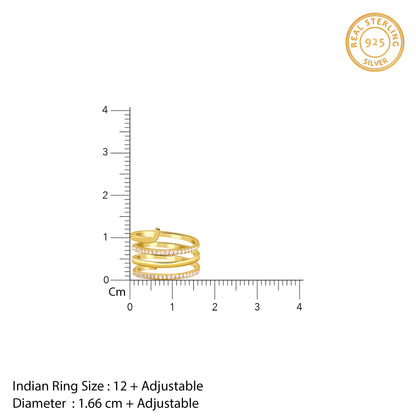 Golden Gilded Flow Ring