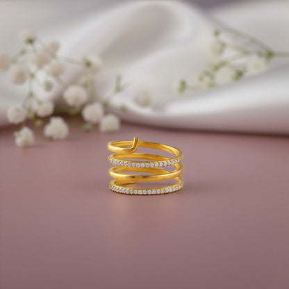 Golden Gilded Flow Ring