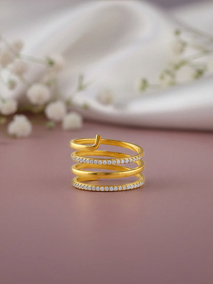 Golden Gilded Flow Ring