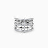 Silver Lattice Stack Ring (Size 12)