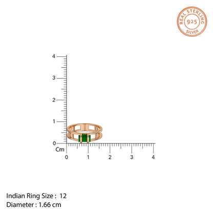 Rose Gold Verde Luxe Ring (Size 12)