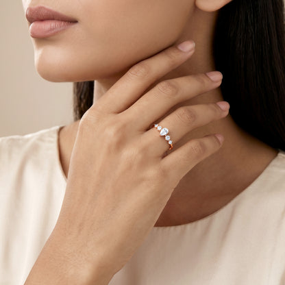 Rose Gold Quiet Glamour Ring (Size 12)