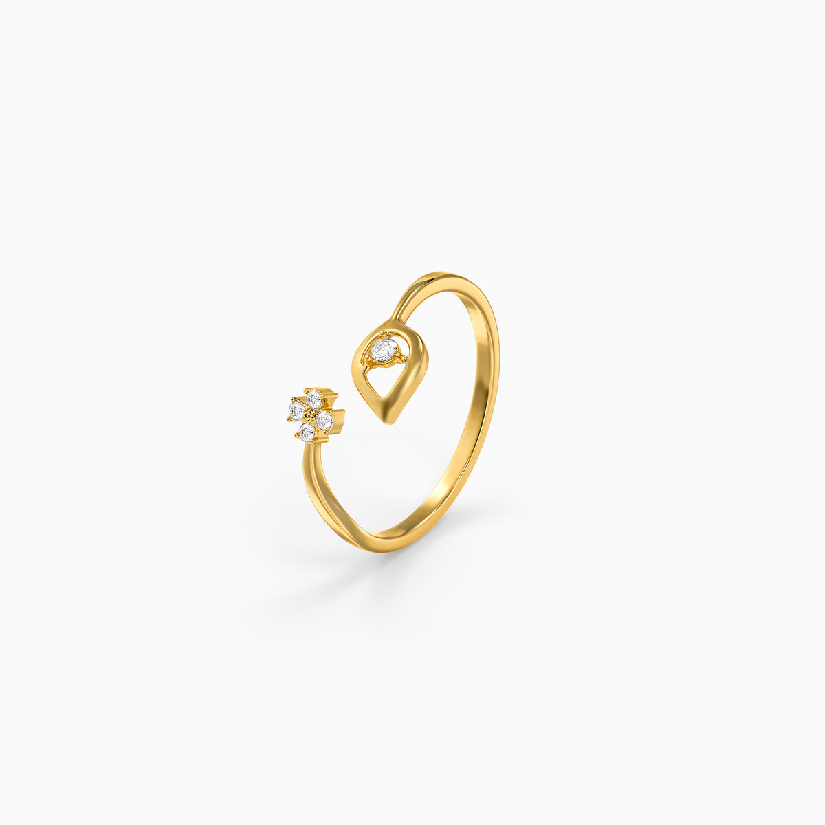 Golden Nova Twist Ring (Size 12)