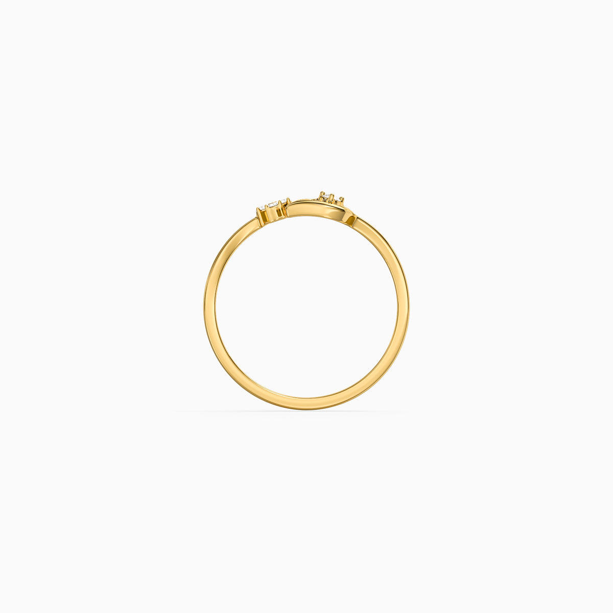 Golden Nova Twist Ring (Size 12)