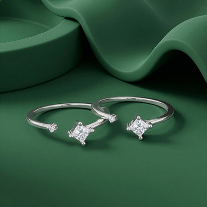 Silver Parijat Toe Rings