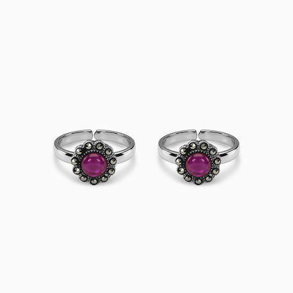 Oxidised Silver Smitha Toe Rings