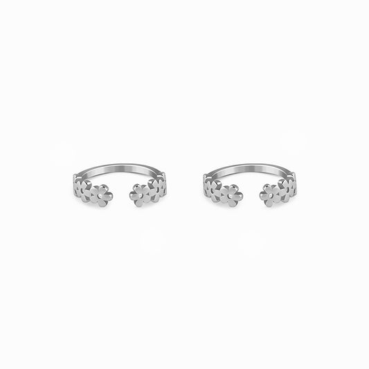Silver Komala Toe Rings