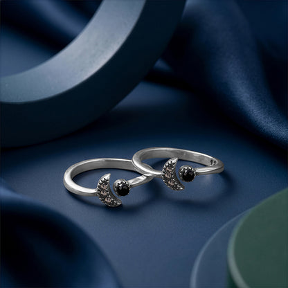Oxidised Silver Nishika Toe Rings