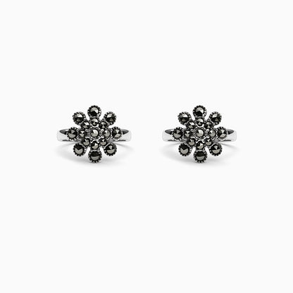 Oxidised Silver Aabha Toe Rings