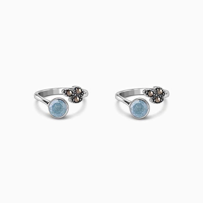 Oxidised Silver Shanaya Toe Rings