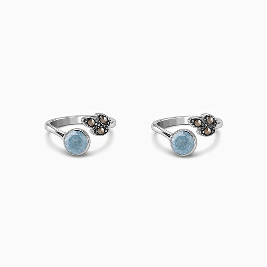 Oxidised Silver Shanaya Toe Rings