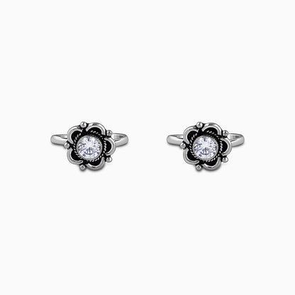 Oxidised Silver Aweegna Toe Rings