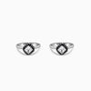 Oxidised Silver Vanya Beaded Toe Rings
