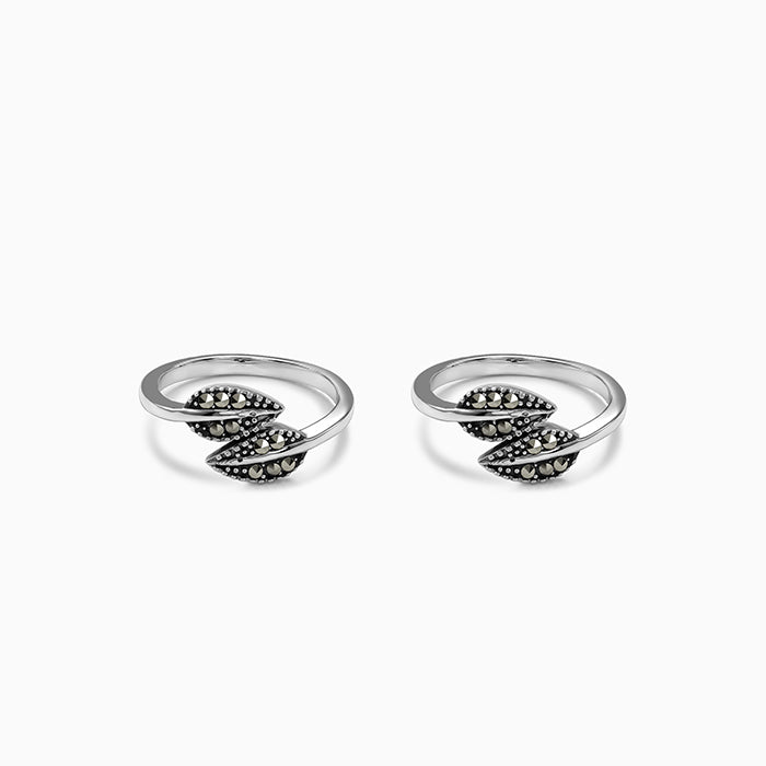 Oxidised Silver Vihanga Toe Rings