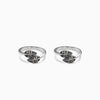 Oxidised Silver Vihanga Toe Rings