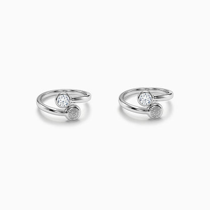 Silver Anika Bypass Toe Rings