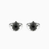 Oxidised Silver Sevanthi Toe Rings
