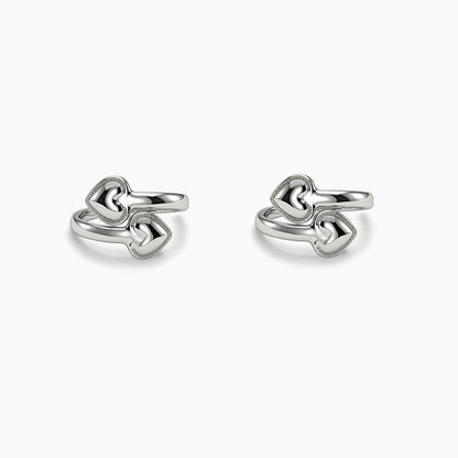 Silver Aadhya Bypass Toe Rings
