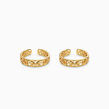 Golden Prapti Toe Rings