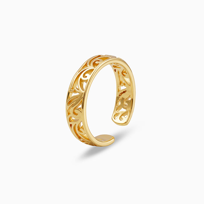 Golden Prapti Toe Rings