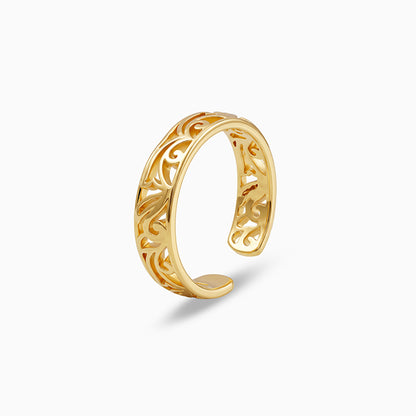 Golden Prapti Toe Rings
