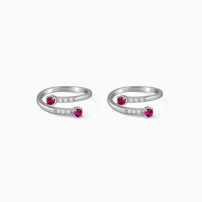 Silver Mrittika Toe Rings
