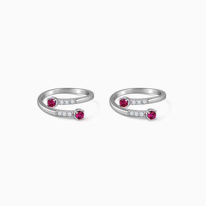 Silver Mrittika Toe Rings