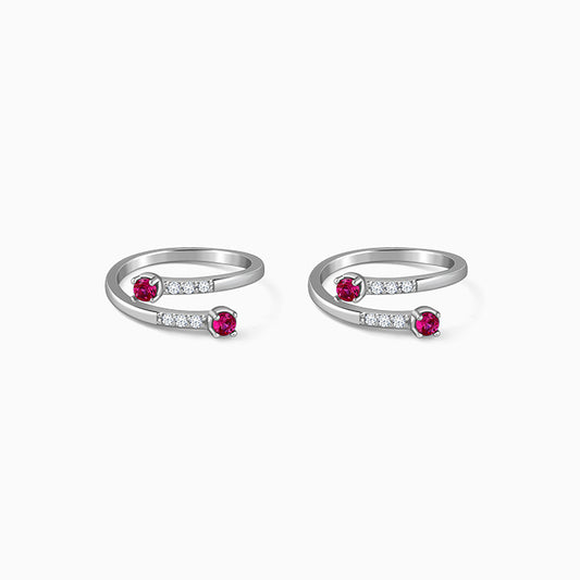 Silver Mrittika Toe Rings