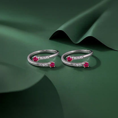 Silver Mrittika Toe Rings