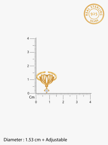 Golden Kamalini Toe Rings