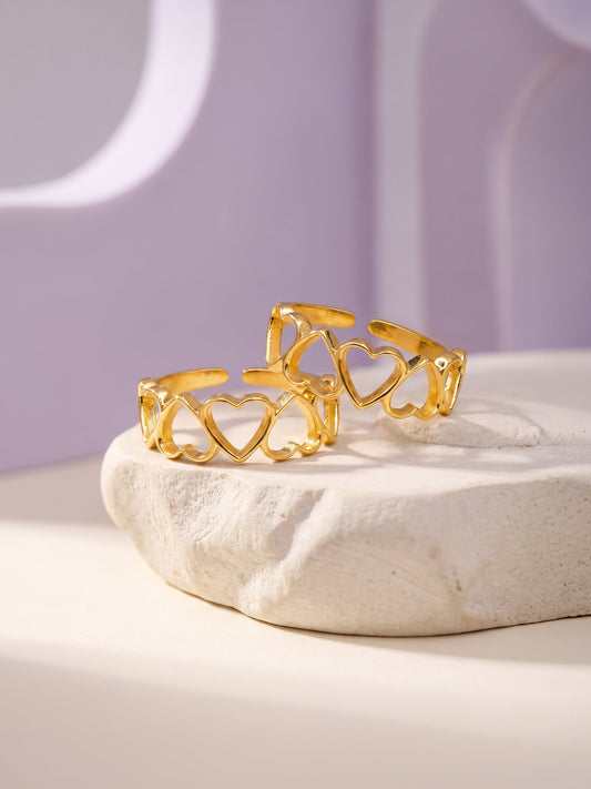 Golden Pyaar Toe Rings