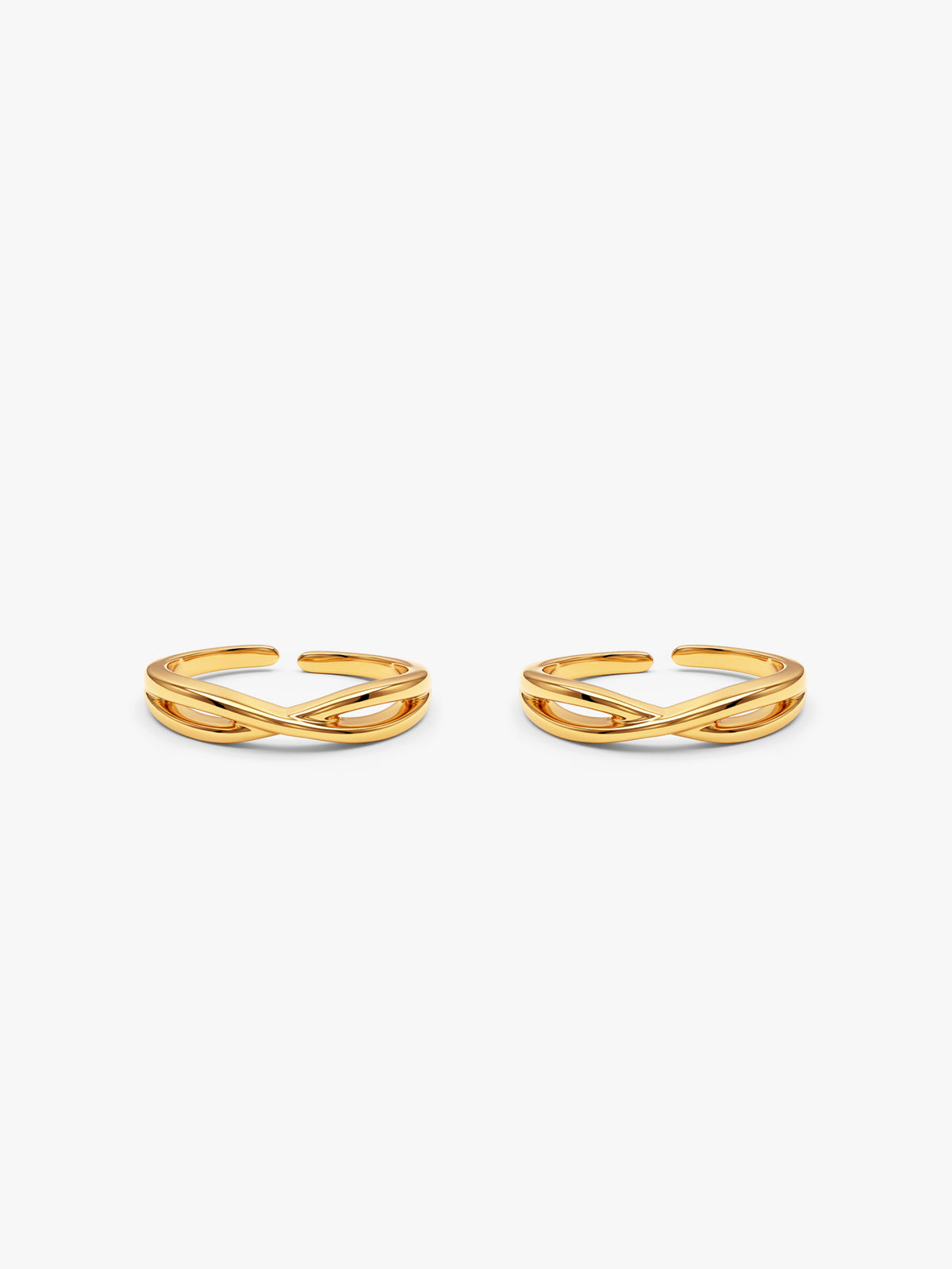 Golden Aureate Horizon Toe Rings