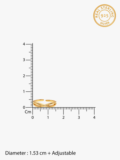 Golden Aureate Horizon Toe Rings