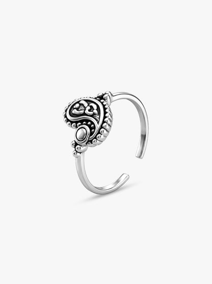 Oxidised Silver Chaitali Toe Rings