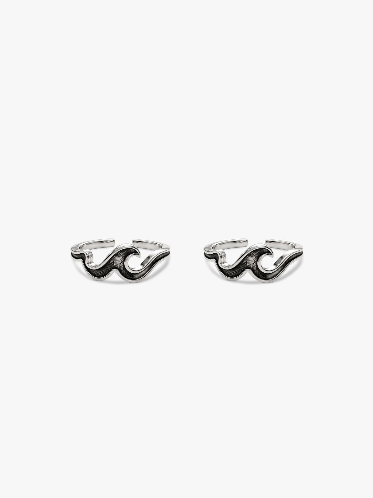Oxidised Silver Shreya Toe Rings