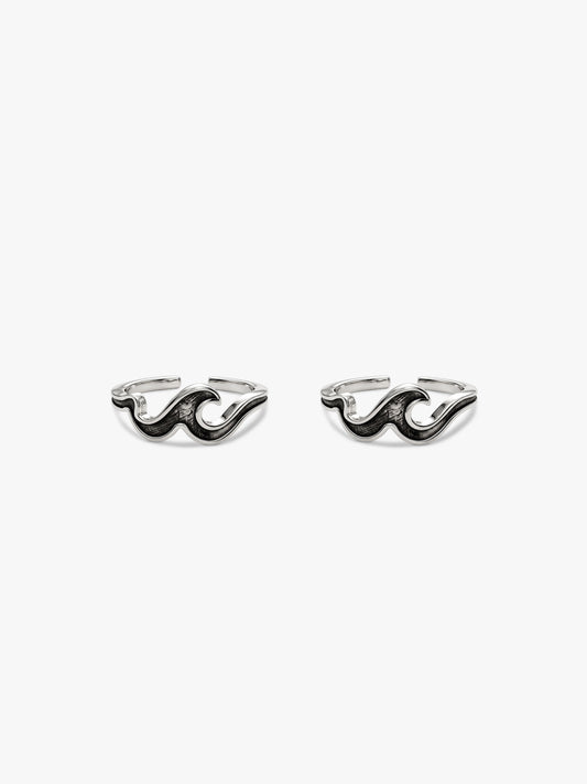 Oxidised Silver Shreya Toe Rings