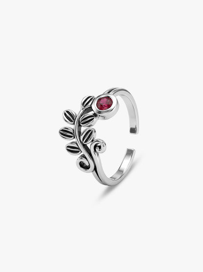 Oxidised Silver Revati Toe Rings
