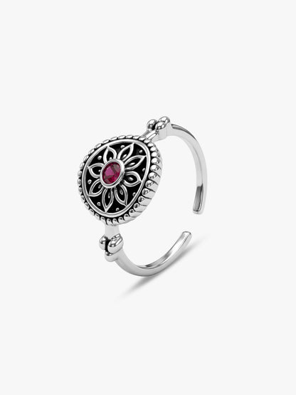 Oxidised Silver Barkha Toe Rings