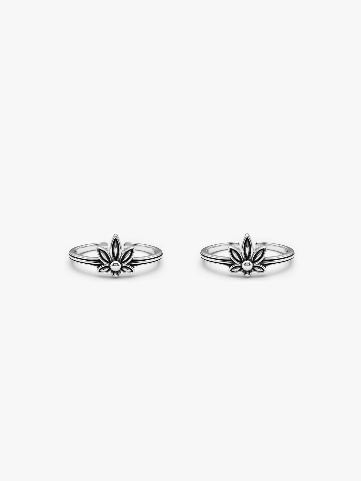 Oxidised Silver Bhavika Toe Rings