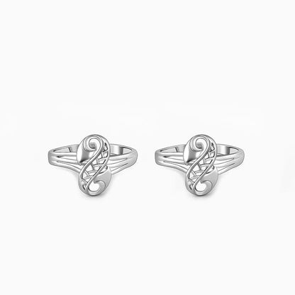Silver Swaya Toe Rings