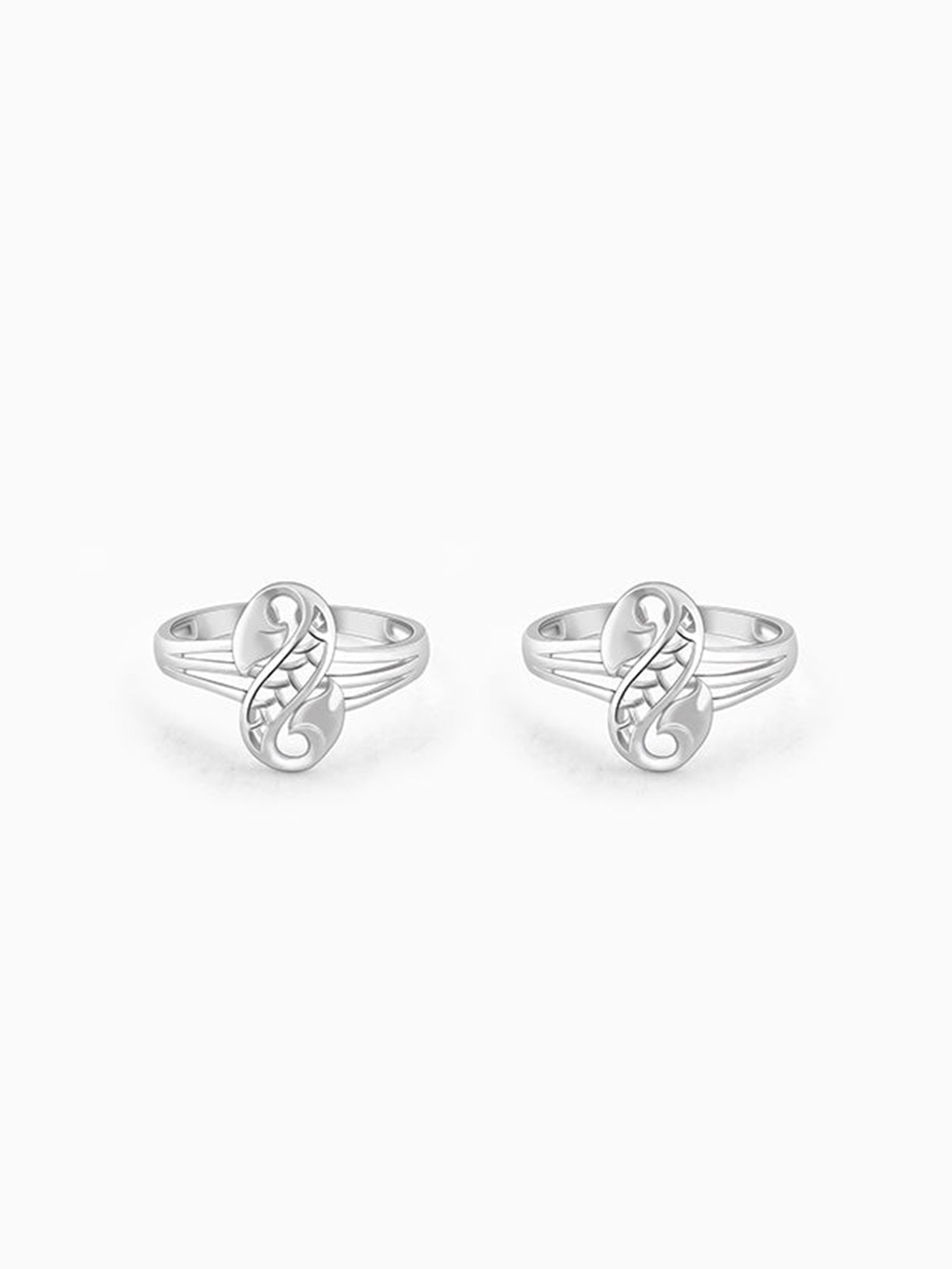Silver Swaya Toe Rings