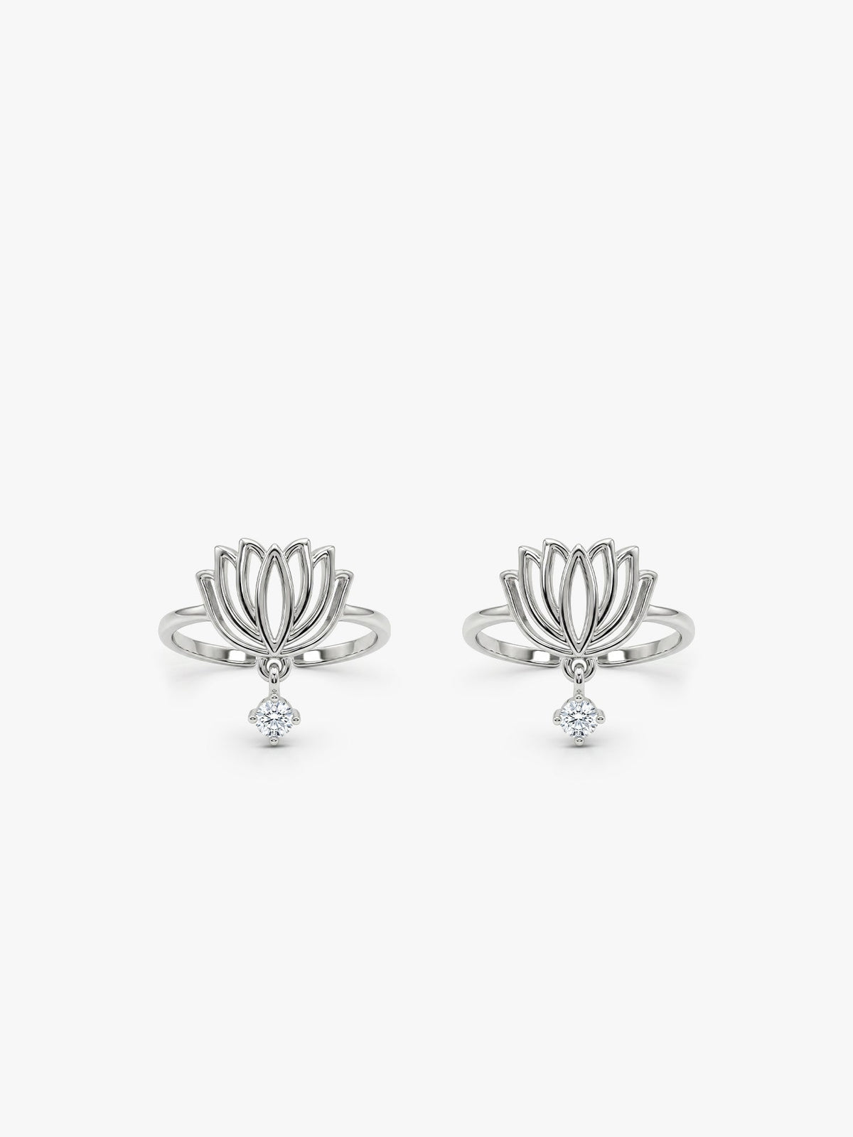 Silver Kanwal Toe Rings
