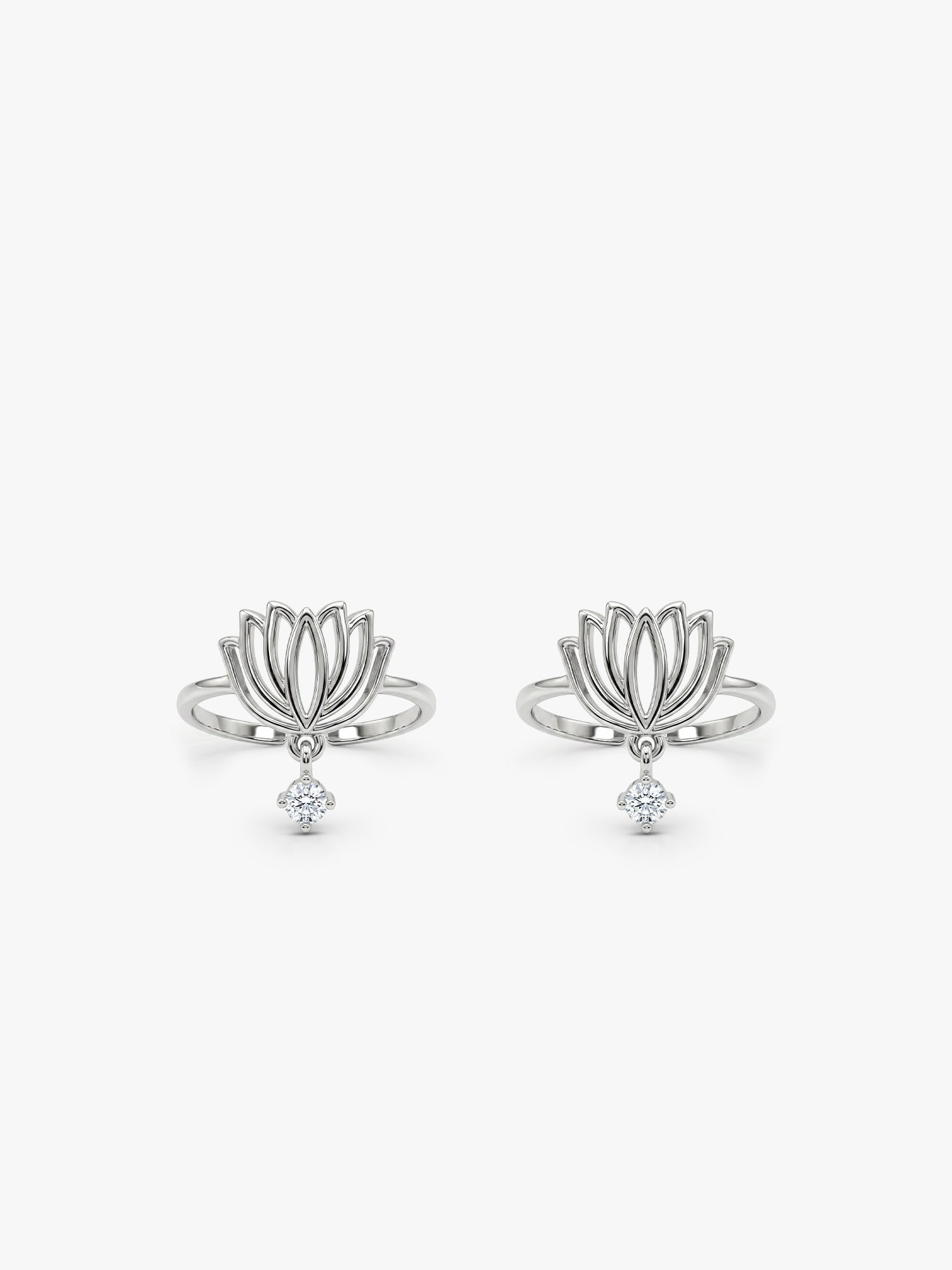 Silver Kanwal Toe Rings